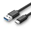 3.0 A USB-A & USB-C, Data ve Şarj Kablosu,1 Metre, Siyah, ACBUGN20882