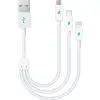 30 cm Siyah Lightning - Micro USB Şarj Kablosu