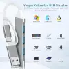3360 USB 3.0 Type C Hub, 4 Port, 2si 1 Arada USB ve Type-C, USB Type-A ve USB Type-C, 5 Gbps