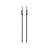 3.5 mm Stereo Premium Ses Kablosu 1m-Siyah