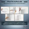 360 Derece Dönebilen Beyaz Makyaj Organizeri