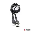 3A USB-A to Type-C Örgülü Data ve Hızlı Şarj Kablosu Siyah