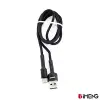 3A USB-A to Type-C Örgülü Data ve Hızlı Şarj Kablosu Siyah