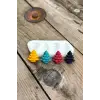 3D Çam Ağacı Mini Dörtlü Mum Kalıbı (Silikon)