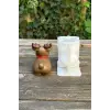 3D Christmas Geyik Silikon Mum Kalıbı