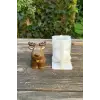 3D Christmas Geyik Silikon Mum Kalıbı