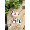 3D Kardan Adam Mini Dörtlü Mum Kalıbı (Silikon)