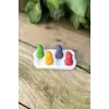3D Kardan Adam Mini Dörtlü Mum Kalıbı (Silikon)