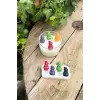 3D Kardan Adam Mini Dörtlü Mum Kalıbı (Silikon)