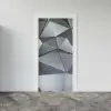 3D Metal Desenli Kapı Giydirme Sticker Folyosu