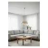 3D Modern Beton Görünümlü Sarkıt Avize Minimal Dalga Form E27 Ampul Dahil btn-0052110