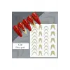 3D Reflektif Efekt Nail Art Sticker Model - 3 (55881-3) 3017