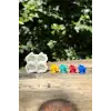 3D Yılbaşı Çanı Mini Dörtlü Mum Kalıbı (Silikon)