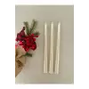 3lü Sedef Inci Renkli Şamdan Mumu