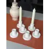 4 Adet Tekli Şamdan Mumluk