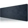 4 Farklı Model Dikişli Kenar 100x50 cm Oyuncu Mouse Pad (Dark Grey Map Lines)
