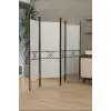 4 Kanatlı Beyaz Paravan 1444B