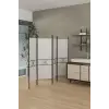 4 Kanatlı Beyaz Paravan 1444B