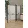 4 Kanatlı Beyaz Paravan 1444B