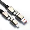 4ü 1 arada iOS Type-C USB veri ve şarj kablosu