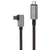 40Gbps 240W 4.0 Thunderbolt L Shape Type-C to Type-C Şarj, Data ve 8K 60Hz Data Transfer Kablosu Tip C 30 cm - PD240W