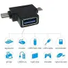 4372 USB 3.0 - Type C Micro USB 3.1 Veri ve Şarj Çevirici Dönüştürücü Adaptör