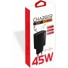 45 W USB + Type-C PD Hızlı Şarj Başlık Adaptör Fast Turbo Qualcomm 3.0 (Yerli Üretim) (45w Çift Giriş)