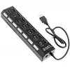 4874 7 Port USB 2.0 Anahtarlı Hub