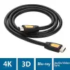 4K HDMI Kablo, 1 Metre, Siyah