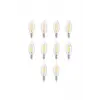 4W E14 Rustik LED Ampul, Sarı Işık, 10lu Paket