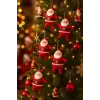 5 cm 6 Adet Mini Yılbaşı Ağacı Süsü Noel Baba