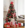 5 cm 6 Adet Mini Yılbaşı Ağacı Süsü Noel Baba