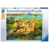500p Puzzle Aslan Ailesi, Yapboz