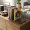 50x32x26 cm Ahşap Tabanlı Metal Plaklık Masaüstü Organizer