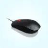 5266214 Essential 3 düğmeli kablolu USB mouse, siyah