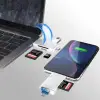 6 in 1 Kart Okuyucu Adaptör Usb-Otg Hub Type-C