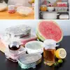 6lı elastik silikon streç kapak seti