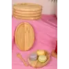 6lı Oval Servis Tabağı Seti – Kahvaltı ve Sunum Tabakları
