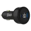 65W LED ekranlı Type-C + USB-A araç şarj aleti, iPhone, Android ve notebook uyumlu