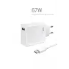 67W Hızlı Şarj Adaptörü ile Type-C Kablo Seti