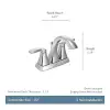 6901ORB Voss Two-Handle High ARC banyo musluk, Oil Rubbed bronz by