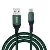 6A 100W USB A to Micro Data ve Hızlı Şarj Kablosu 1 Metre Yeşil