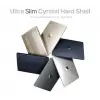 MacBook Air【M5/M4/M3/M2】13.6 inç | ile Uyumlu Crystal Ultra Şeffaf Sert Kılıf | 2026/2025/2024/2023/2022 | A3449 - A3240 - A3113 - A2681 | Yılları ve Model Numaraları (Şeffaf, 13.6 inç)