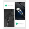 Mfi Lisanslı USB-A & Lightning Örgülü Data ve Şarj Kablosu, 2 Metre, Siyah, ‎60158