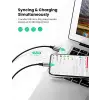 Mfi Lisanslı USB-A & Lightning Örgülü Data ve Şarj Kablosu, 2 Metre, Siyah, ‎60158
