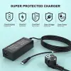 65W USB C Tipi Dizüstü Şarj Cihazı, Mac Book Pro/Lenovo ThinkPad/Samsung/ASUS/Dell/Chromebook/Yoga/ACE/Huawei ve diğer tüm USB Tip C Cihazları için Evrensel Adaptör Güç Kaynağı（45W için de geçerlidir）