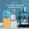CR-PLA Filament, 1.75mm 3D Yazıcı Filamenti, 1.0kg (2.2lbs) Makara, Çözgü Arttırılmış Tokluk Yok, Boyutsal Doğruluk ± 0.03mm Baskı Filamenti, FDM 3D Yazıcılar için Uygun (Gri)
