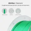 CR-PLA Filament, 1.75mm 3D Yazıcı Filamenti, 1.0kg (2.2lbs) Makara, Çözgü Arttırılmış Tokluk Yok, Boyutsal Doğruluk ± 0.03mm Baskı Filamenti, FDM 3D Yazıcılar için Uygun (Gri)