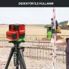 KBL41GTP 30Metre 4x90⁰/1x360⁰ Otomatik Hizalamalı Li-ion Çift Akülü Profesyonel Yeşil Çapraz Çizgi Lazer Distomat + Tripod