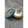 304 Çelik Mavi 430 ml Yemek Mama Saklama Kabı Sefer Tas� (Sıcak Tutmaz) cin417mv